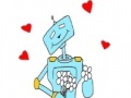 Juego Robots in love coloring