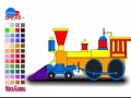 Juego Fast locomotive coloring