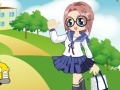 Juego The schoolgirl in style of an anime