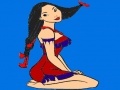 Juego Native girl coloring