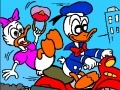 Juego Donald Duck on a motorcycle