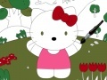 Juego Hello kitty online coloring page