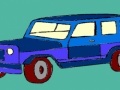Juego Mountain jeep coloring