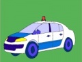 Juego Old model police car coloring