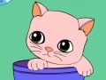 Juego Coloring cute kitten