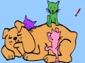 Juego Dog and cat coloring game