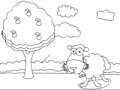 Juego Coloring funny sheep