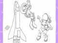 Juego Cute astronauts coloring